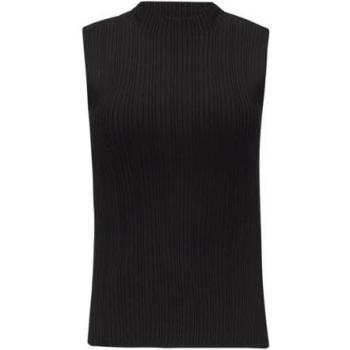 Slim Fit Stricktop in Ripp-Optik