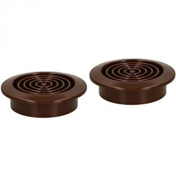 Lot de 2 grilles d'aération KOTARBAU marron avec moustiquaire