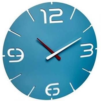 TFA 60.3047.14 Quarz Wanduhr 35 cm x 3.5 cm Meerblau