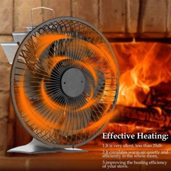 Flujo Calmado 6‑Aspas para Chimenea
