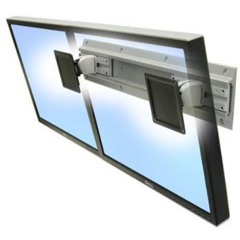 Ergotron Dual 24″ Flat‑Panel Wall Bracket – Neo‑Flex Series – Silver