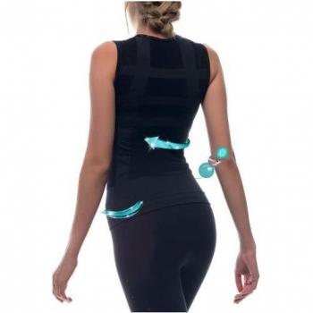 Sport T‑shirt Anaissa 3D – Fibre Emana Noir, S – M