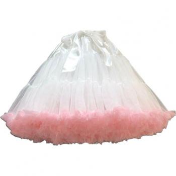 Vestido de novia de estilo Lolita, con enagua y tutú de tul plisado, lazo grande para baile