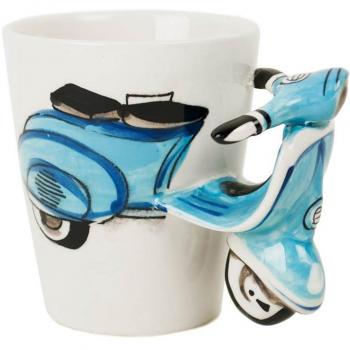 Vespa Coffee Mug – 8oz Blue Edition
