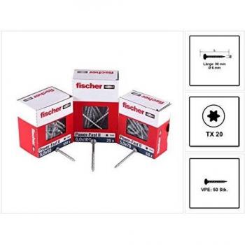 Fischer PowerFast II PTF 3,5 x 35, Spanplattenschraube (200 Stk.)