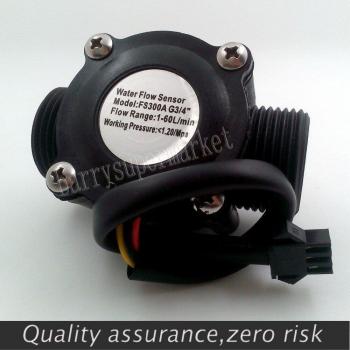 Medidor de flujo de agua G3/4 con sensor de Hall, 1-60L/min