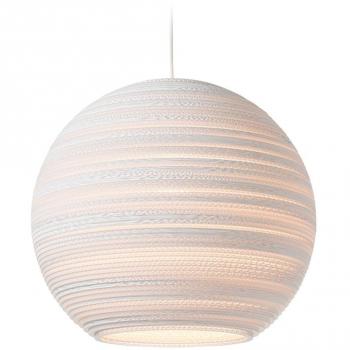 Moon 18 Lampada a sospensione bianca di Graypants