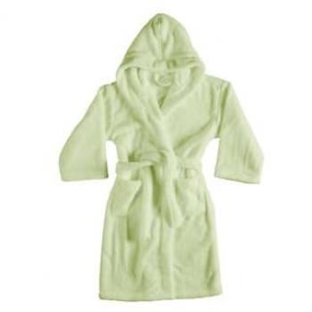 Accappatoio Mod. Sophie Spugna Morbida con Cappuccio, Colore Salvia, M