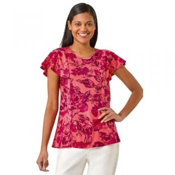 Roman Pink Angelic Flared Shirt