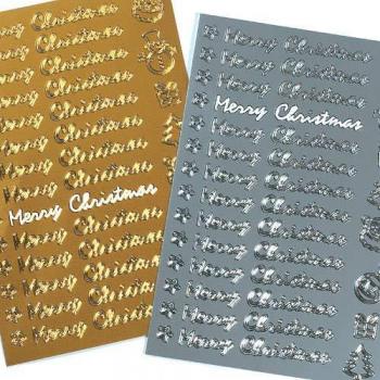 Merry Christmas Outline Stickers (Pack of 84)