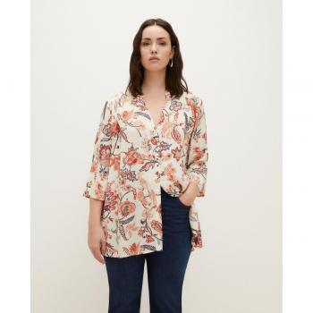 Couchel Blusa Estampada de Manga Francesa