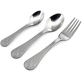DISNEY MICKEY – Trousse de couverts inox 3 pièces pour repas des tout-petits