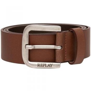 Ceinture en cuir tan pour homme Replay