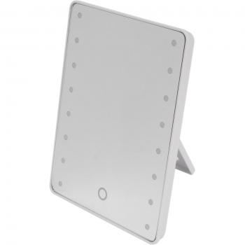 Portable Touch Screen Makeup Mirror with 16 LEDs