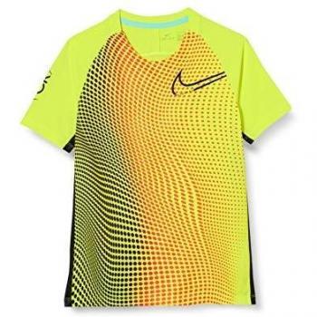 Nike Dri‑Fit CR7 – Maglia Calcio Unisex per Ragazzi – Colore Lemon Venom / Nero