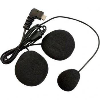 Interfaz tipo-C para auriculares de casco, micrófono y altavoz, compatible con intercomunicadores BT-S2 y BT-S3