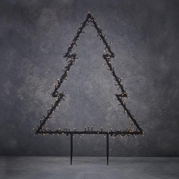 Árbol de Jardín con Iluminación Cálida 175 LEDs 53x75 cm