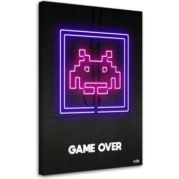 Neon Finish Line Canvas 40x60