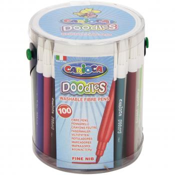 Caja de rotuladores de colores 100 unidades Carioca