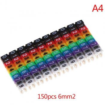Étiquettes colorées pour câbles Type C, 2 à 3mm, 150 pièces/lot