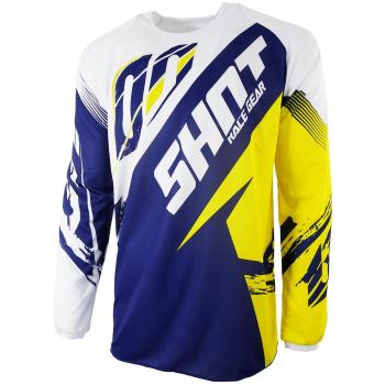 Shot MX Trikot 2017 Contact Fast Blau-Gelb (XXL)