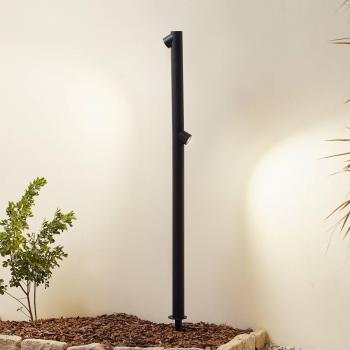 LED Luzian Outdoor Light – Borne métallique noire 120 cm