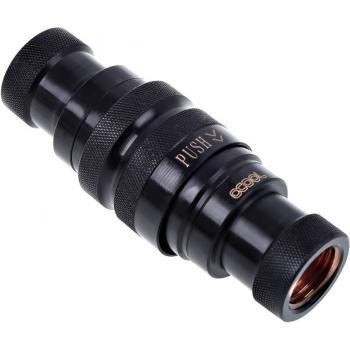 Alphacool Raccord Autobloquant Eiszapfen Quick Release Kit G1/4 (Noir)