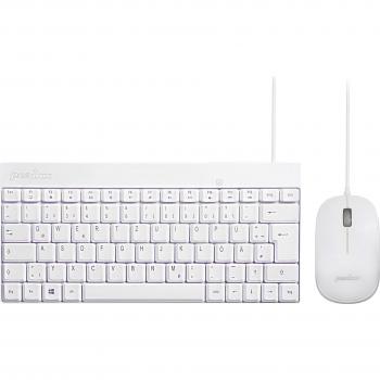 Perixx PERIDUO-212 W USB Keyboard and Mouse Set, QWERTZ Layout