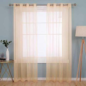 Sottotenda Rosa in Voile con Occhielli 140x290 CM