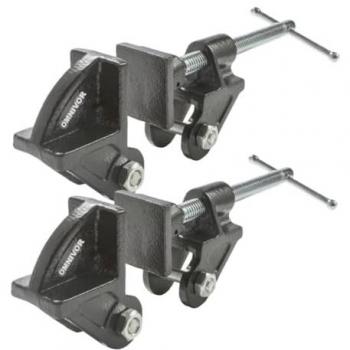 Lot de 2 Têtes de Dormant 40 mm avec Mâchoires pour Support 27 mm