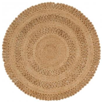 Tapis de Salle de Séjour Jute Rond 120 cm