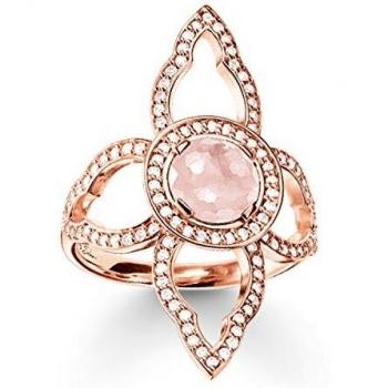 Bague Thomas Sabo Femme Style Oriental Fleur Rose