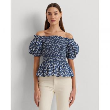 Blusa de mujer con detalles fruncidos y peplum