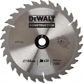 Tarima de Construcción Dewalt ProSpec 184 mm, 16 mm, 30 Dientes – 2 Unidades con Garantía