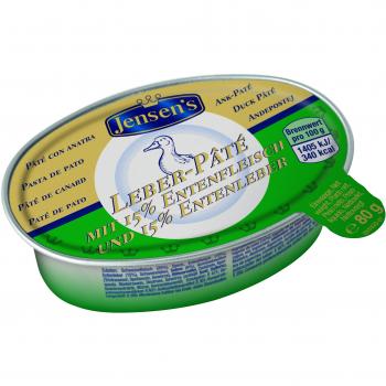 Jensen's Enten-Leber-Paté, 8er Pack (8 x 80 g)