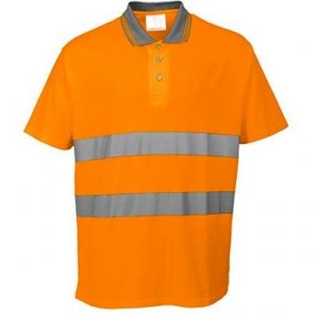 Cotone Comfort Polo L Arancione