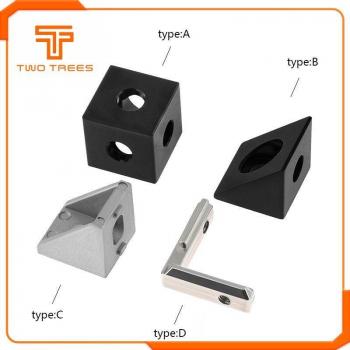 3D Printer Aluminum Prism Corner Connector