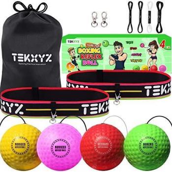 TEKXYZ Colorful Reflex Balls for All Ages