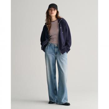 Sudadera Gant mujer, casual, con capucha y cierre de cremallera