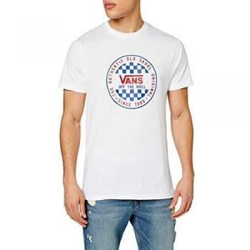 Vans T-shirt à manches courtes OG Checker, Blanc, Small Homme
