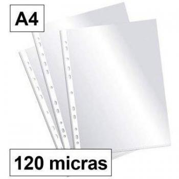 Fundas A4 Multitaladro 120 Micras Polipropileno