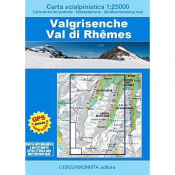 Valgrisenche, Val di Rhêmes. Carta scialpinistica 1:25.000. Ediz. multilingue