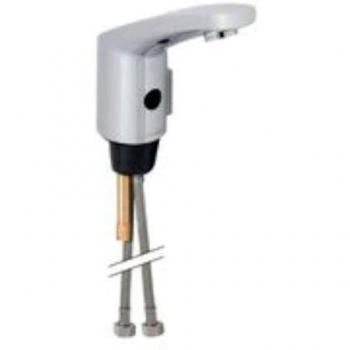 Geberit Public Robinet de lavabo électronique, mitigeur & inverseur, chrome brillant, alimentation pile