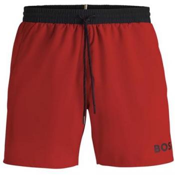 Men’s BOSS Orange Starfish Wave‑Ready Shorts – Medium L, 610 Red