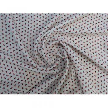 Lady McElroy Velvet Red & Cream Lawn