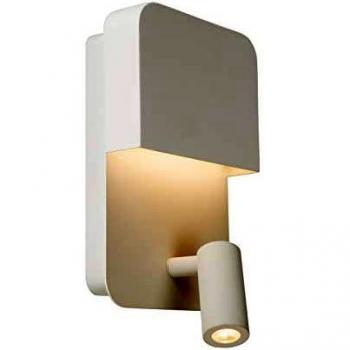 Netlighting Lucide Boxer LED Wall Light with USB Charging, White