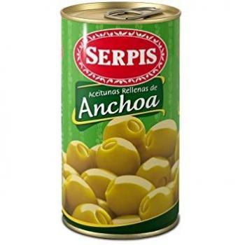Serpis Premium Aceitunas Repletas de Anchoa 350 g