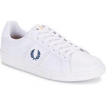 Fred Perry B721 Men's Trainers – White with Cobalt Detail, UK 8