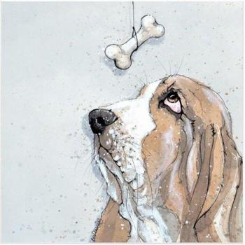 Bev Davies „Treat Time“-Wanddeko 30cm x braun/weiß