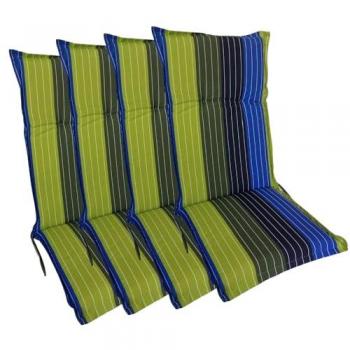 BURI Stuhlkissen 4x Hochlehner 123x50cm für optimalen Sitzkomfort